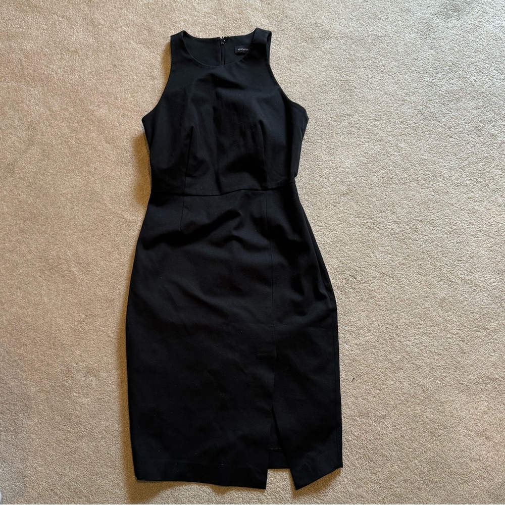 Banana Republic Fitted Sheath Dress Black